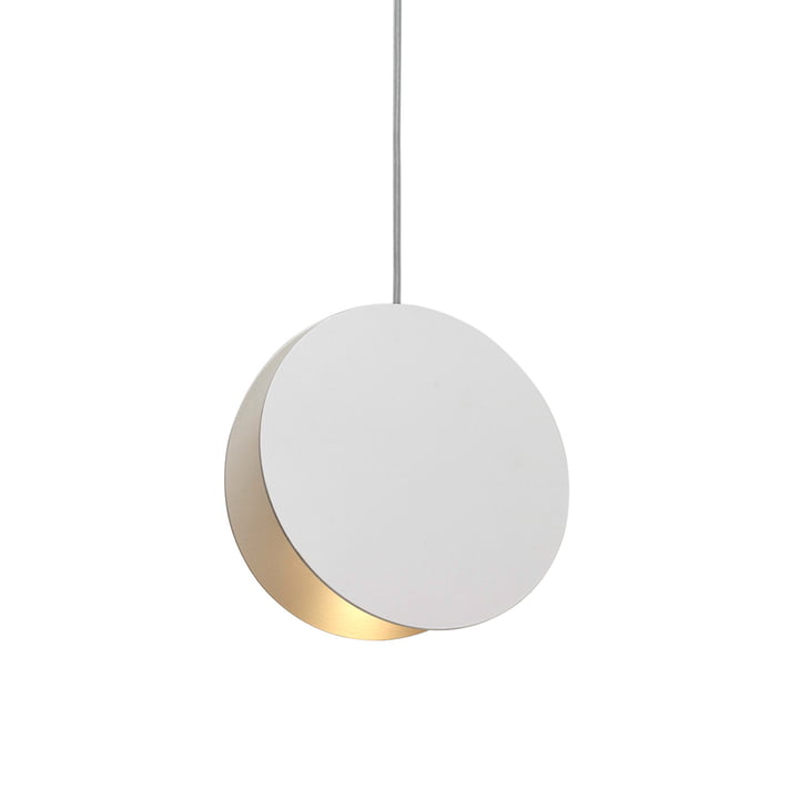 e15 - LT05 North pendant light Ø 33 cm, powder-coated steel, signal white