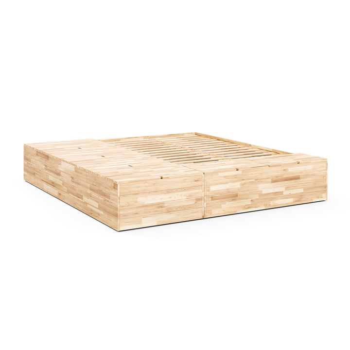 Karup Design - Basement bed, 140 x 200 cm, clear pine incl. storage bench