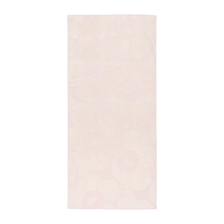 Marimekko - Unikko Bath towel 70 x 150 cm, white / pink
