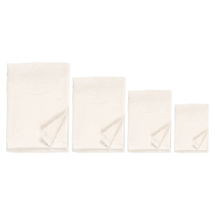 Marimekko - Unikko Solid Towel set, ivory (4 pcs)