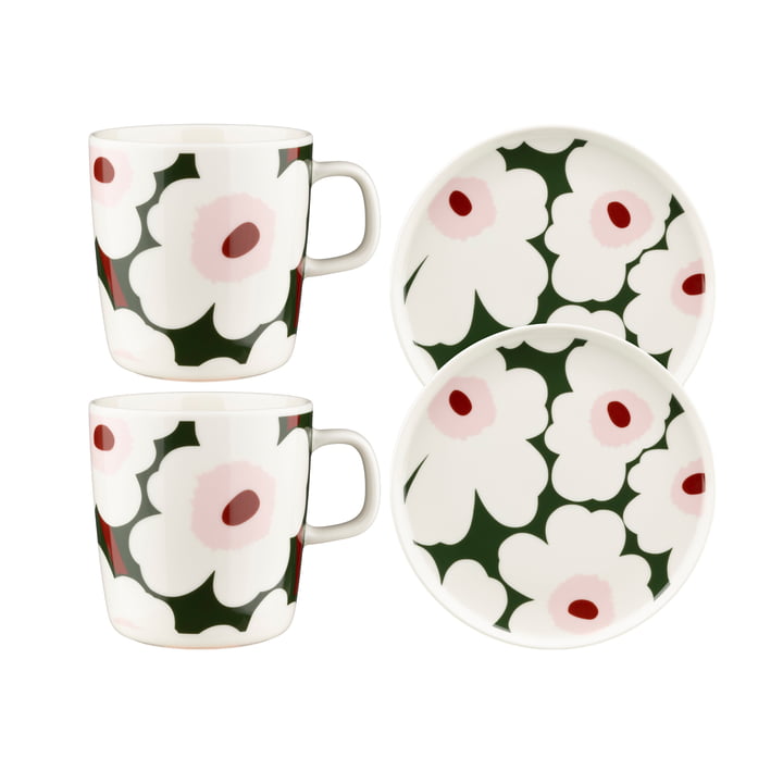 Marimekko - Oiva Unikko Breakfast set, multicolored (4 pcs.)