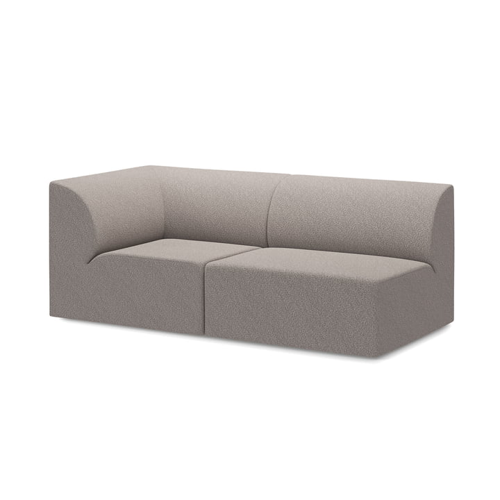 OUT Objekte unserer Tage - Weber 01 2. 5-seater sofa, stone gray (Berlin 801 by OUT)