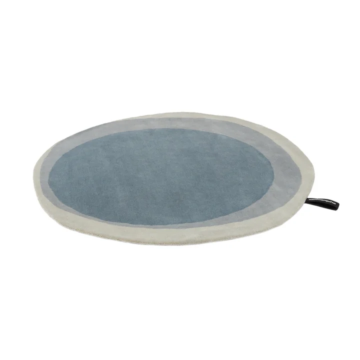 nanimarquina - Layers rug, Ø 120 cm, blue / green (Exclusive Edition)