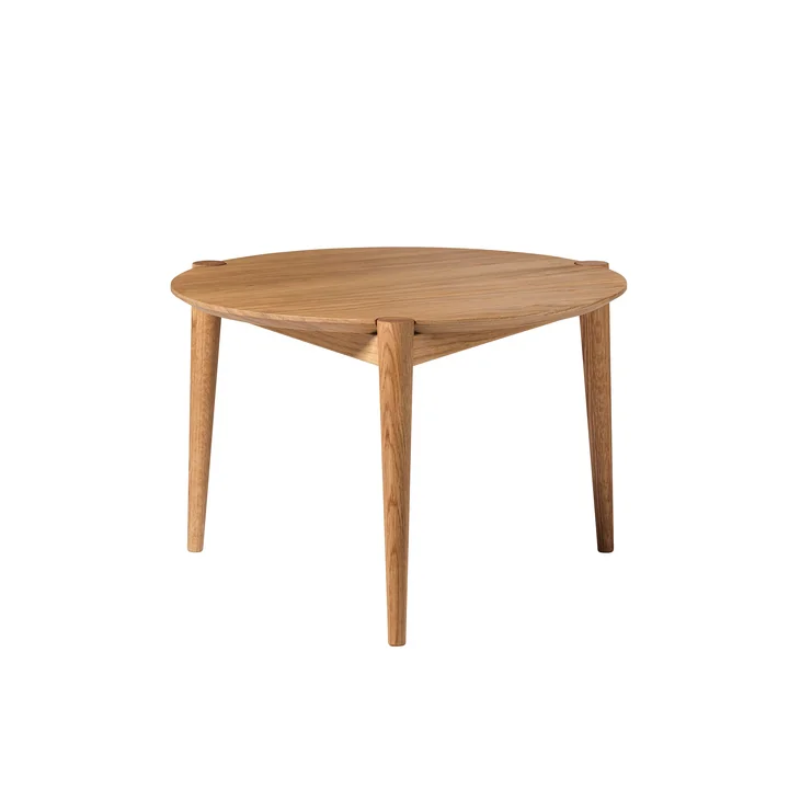 FDB Møbler - D102 Søs coffee table Ø 55 cm, oiled oak