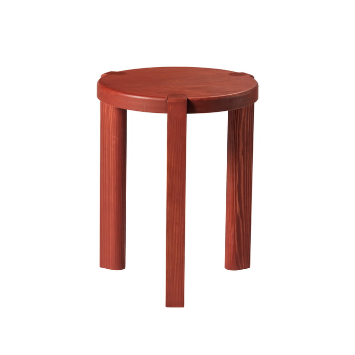 FDB Møbler - D108 Ragnesminde side table, Ø 35 cm, carmine red