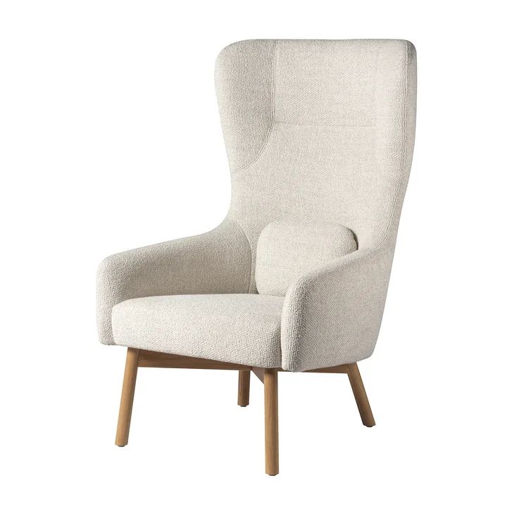 FDB Møbler - Gesja L35 armchair, oak / beige (Monza 00)
