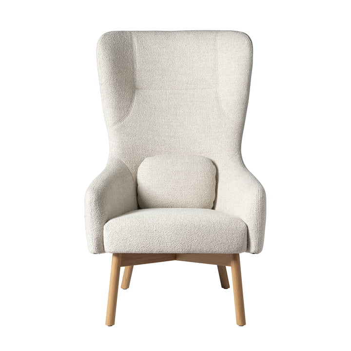 FDB Møbler - Gesja L35 armchair, oak / beige (Monza 00)