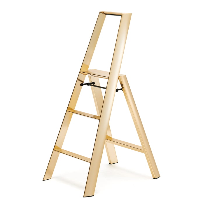 Metaphys - Premium Lucano 3 Step Stool ladder, gold