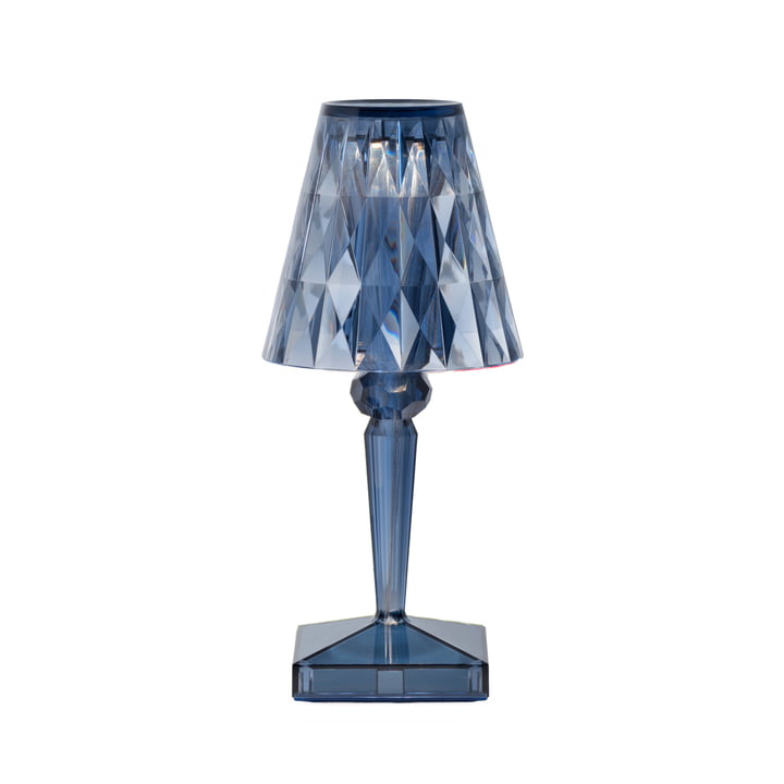 Kartell - Battery Rechargeable table lamp H 26 cm, sky blue