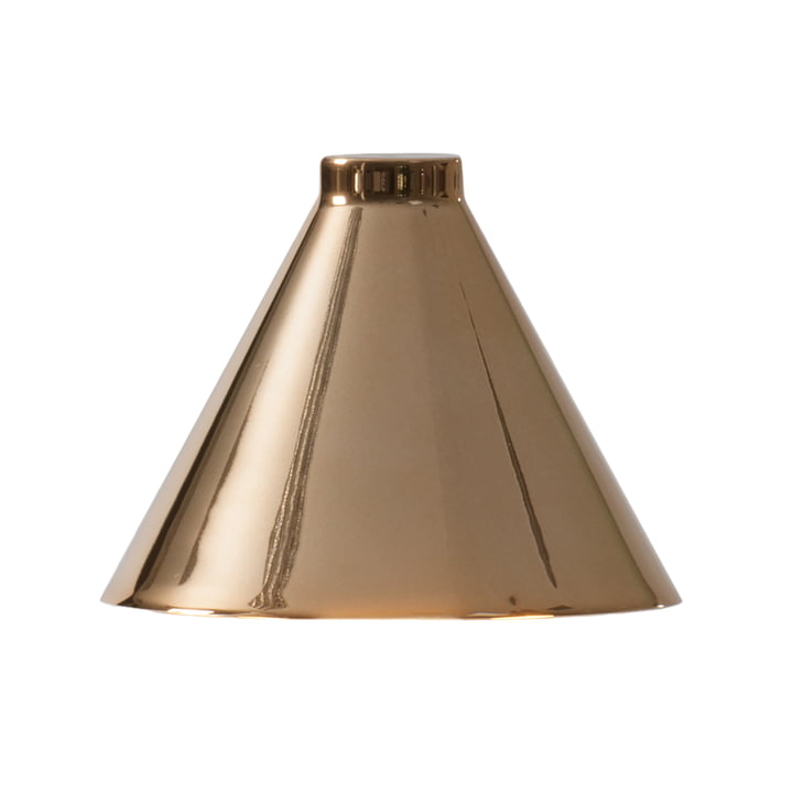 Kartell - Goodnight LED rechargeable lamp, H 31.5 cm, diffuser Ø 11.8 cm, polished copper