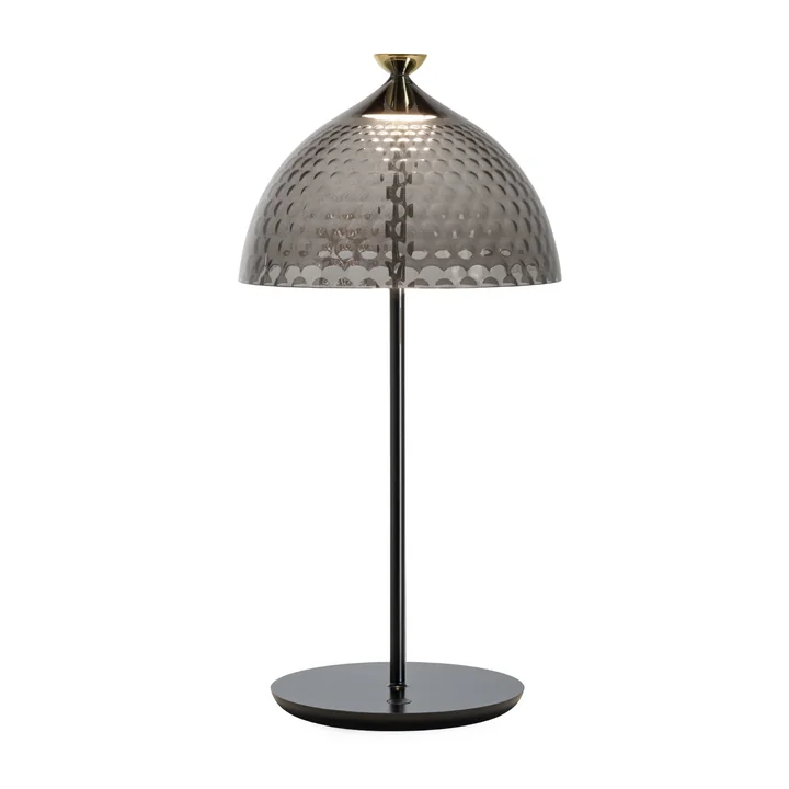 Kartell - Pumo LED table lamp, smoke gray / black