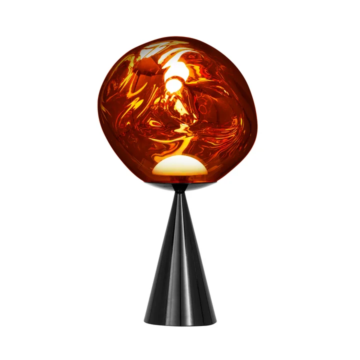 Tom Dixon - Melt Cone Fat LED table lamp, copper / black
