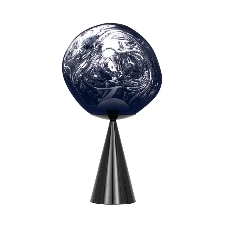 Tom Dixon - Melt Cone Fat LED table lamp, smoke / black