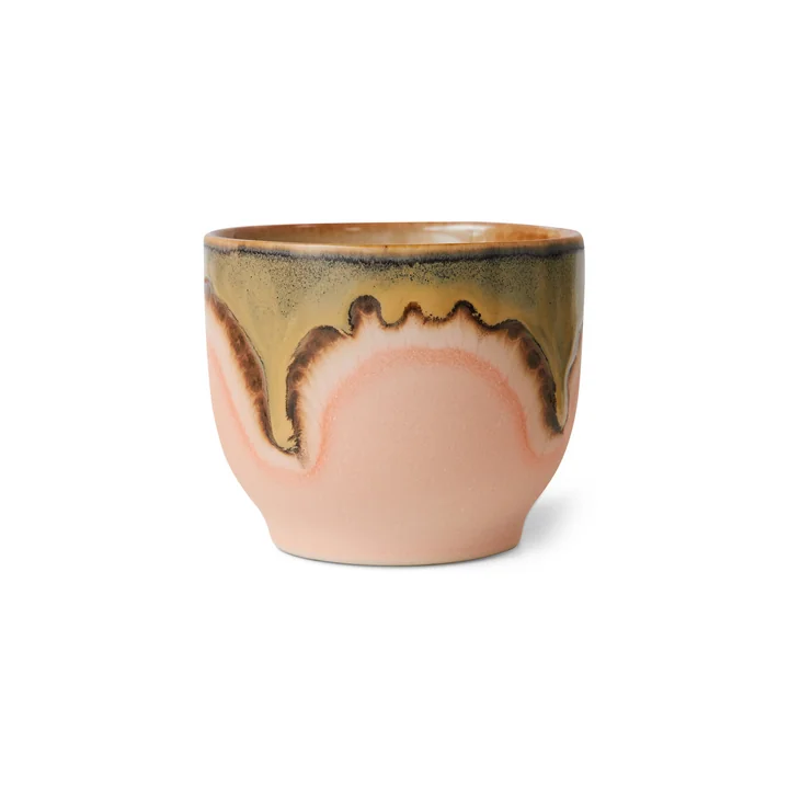 HKliving - 70's Coffee mug, 250 ml, blossom