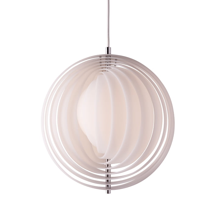 Verpan - Moon Opal Pendant light, Ø 34 cm, opal white