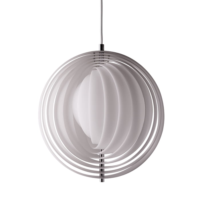 Verpan - Moon Opal Pendant light, Ø 34 cm, opal white