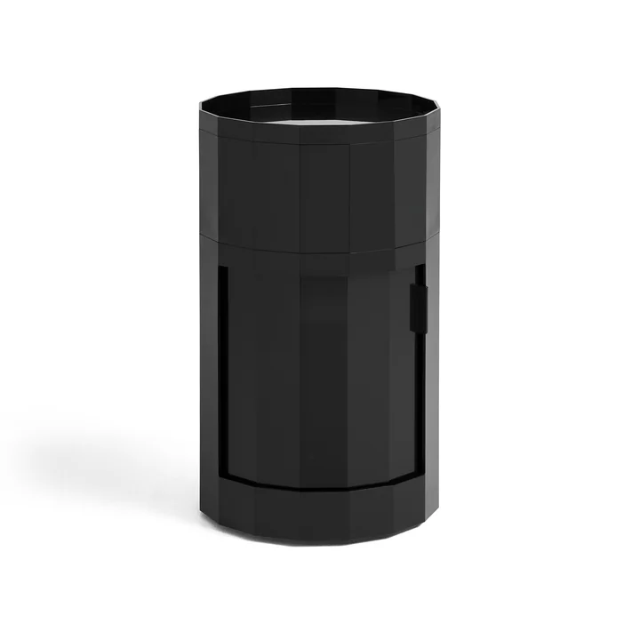 Facet Cabinet with feet and castors, high, anthracite by HAY