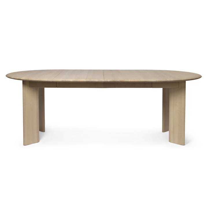 ferm Living - Bevel Extending table, beech white oiled