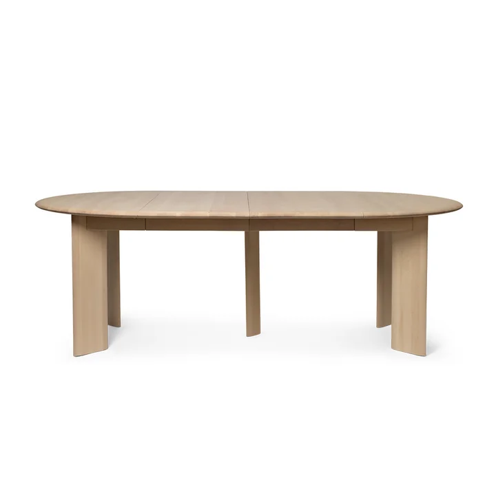 Ferm Living - Bevel Extending table, beech white oiled
