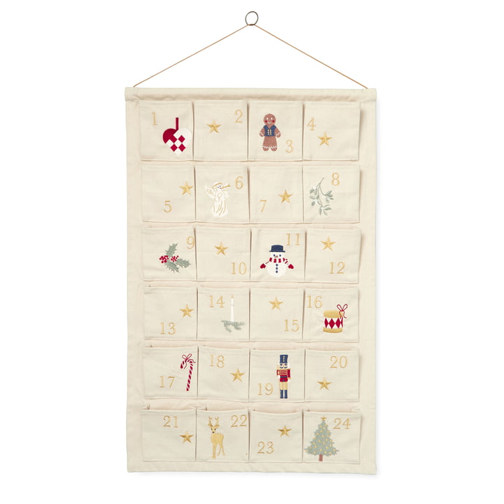 Christmas calendar, beige from Cam Cam Copenhagen