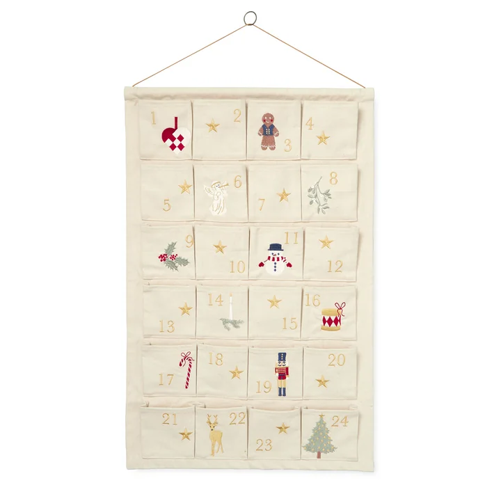 Christmas calendar, beige from Cam Cam Copenhagen