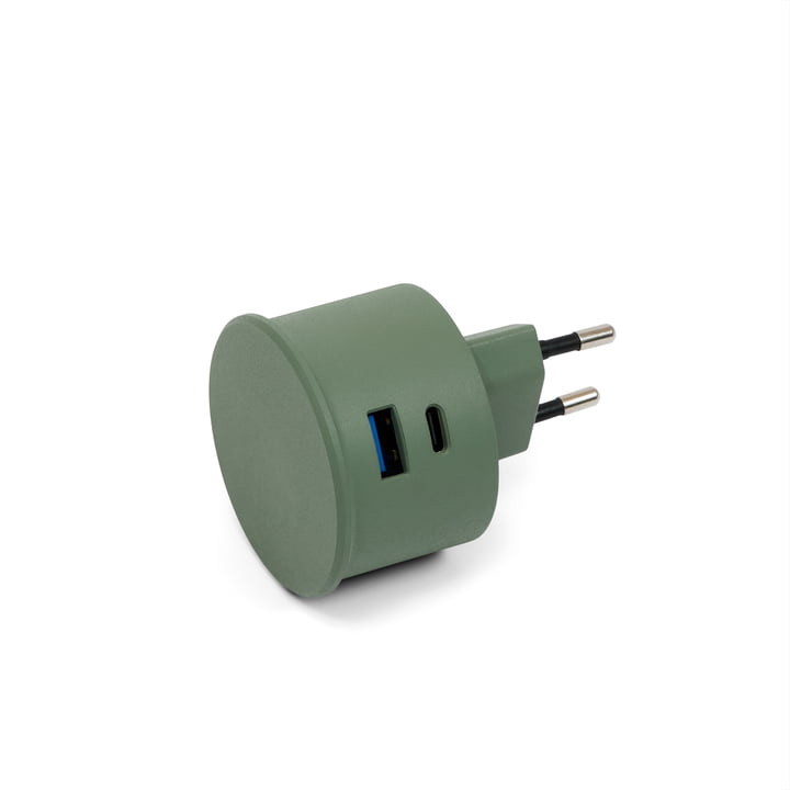 Pedestal - Power adapter, moss green