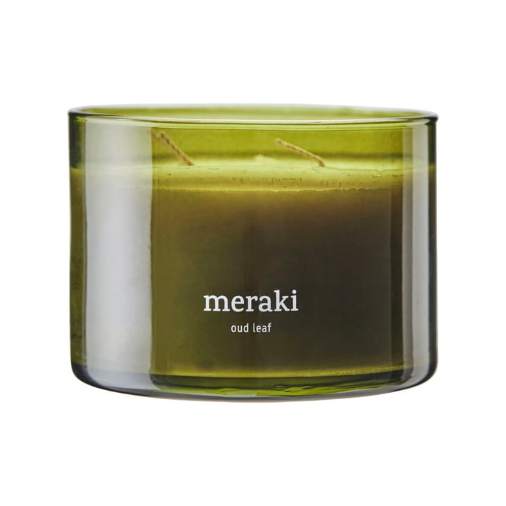 Meraki - Scented candle, Ø 10 cm, Oud leaf