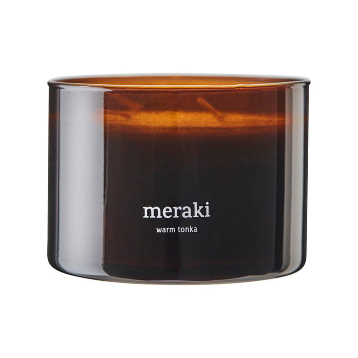 Meraki - Scented candle, Ø 10 cm, Warm tonka