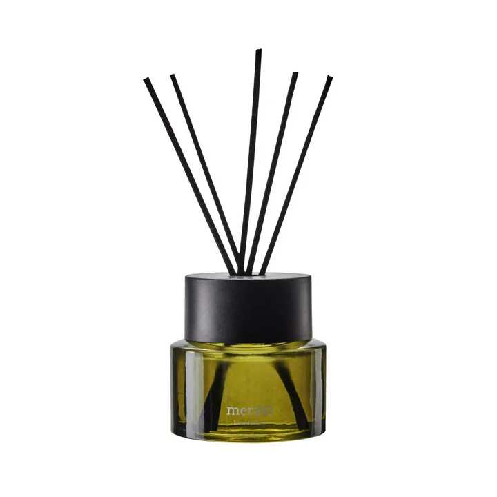 Meraki - Room fragrance with 5 sticks, Lavender rain, 100 ml