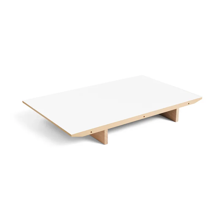 HAY - Inlay top for CPH30 2. 0 extendable dining table, 50 x 80 cm, white laminate / oak lacquered