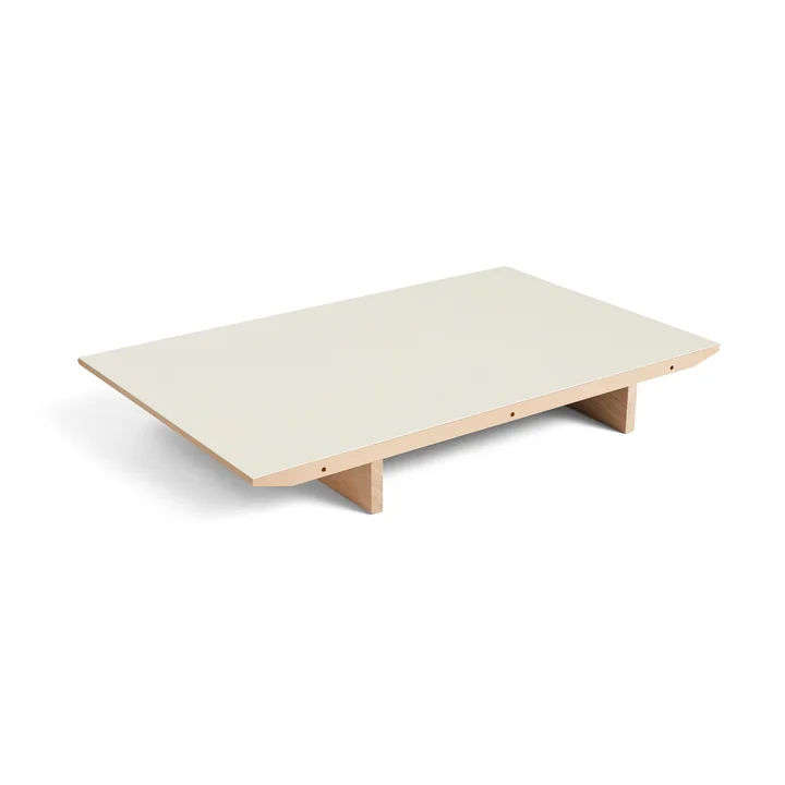 HAY - Inlay top for CPH30 2. 0 extendable dining table, 50 x 80 cm, linoleum off white / oak matt lacquered