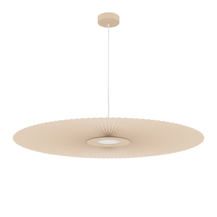 Hartô - Carmen LED pendant light L, Ø 120 cm, golden sand (RAL 1015)