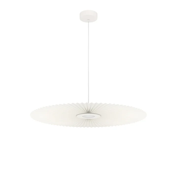 Hartô - Carmen LED pendant light M, Ø 90 cm, white (RAL 9016)