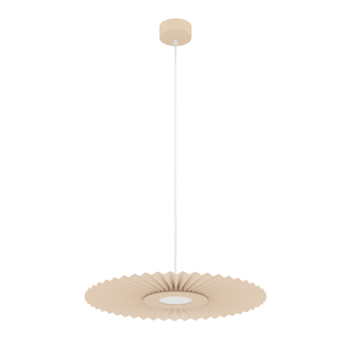 Hartô - Carmen LED pendant light S, Ø 50 cm, golden sand (RAL 1015)