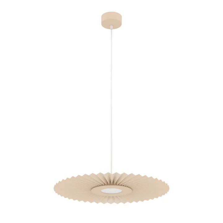 Hartô - Carmen LED pendant light S, Ø 50 cm, golden sand (RAL 1015)
