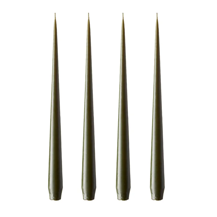 ester & erik - Whip candle, 32 cm, No. 63, deep forest / matt (set of 4)