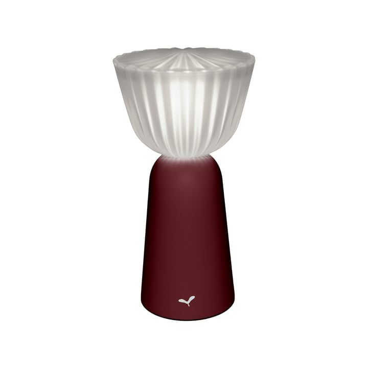 Fermob - Swiing LED rechargeable lamp, black cherry