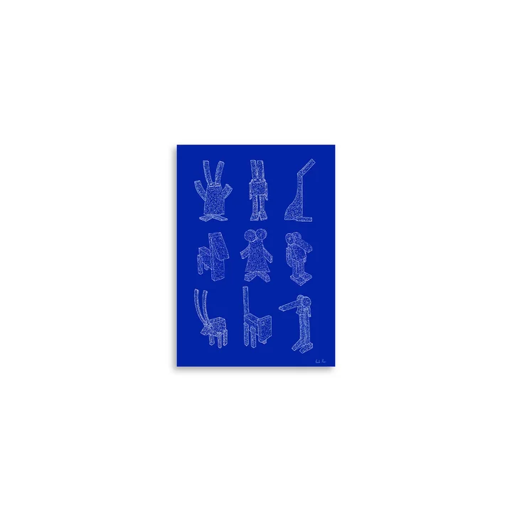 Paper Collective - Offcut Animals Poster, 21 x 29.7 cm (A4)