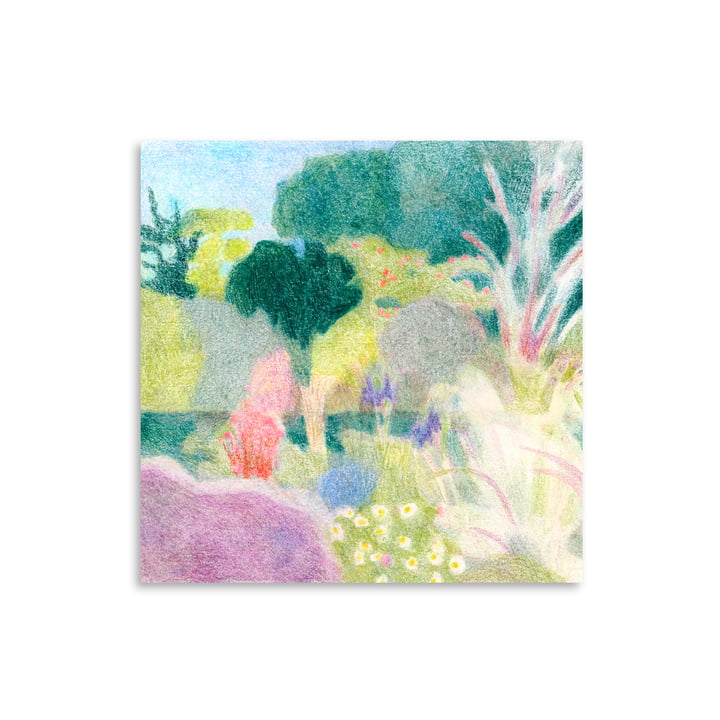 Paper Collective - Un Jardin à Kergoët Poster, 70 x 70 cm