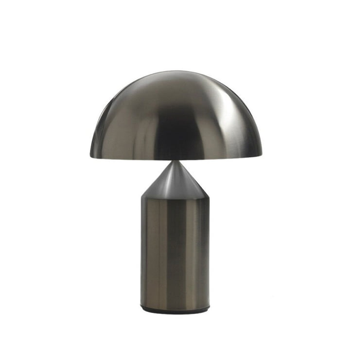 Oluce - Atollo table lamp 238, satin black nickel / inside white RAL 9003