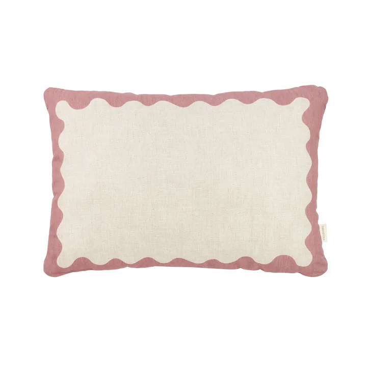 Nobodinoz - Vibes cushion L, 45 x 30 cm, pink