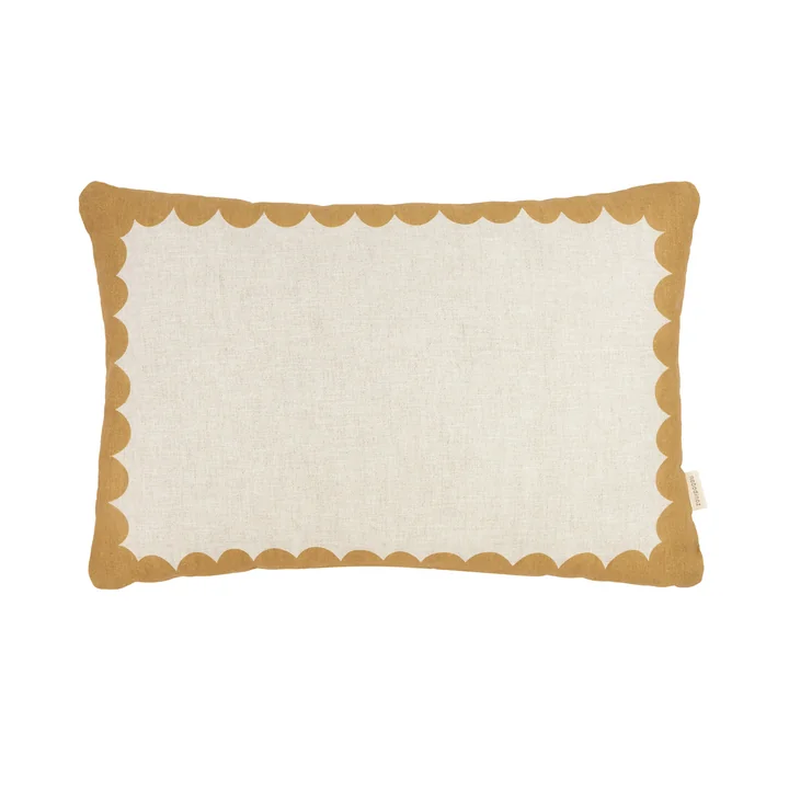 Nobodinoz - Vibes cushion L, 45 x 30 cm, mustard