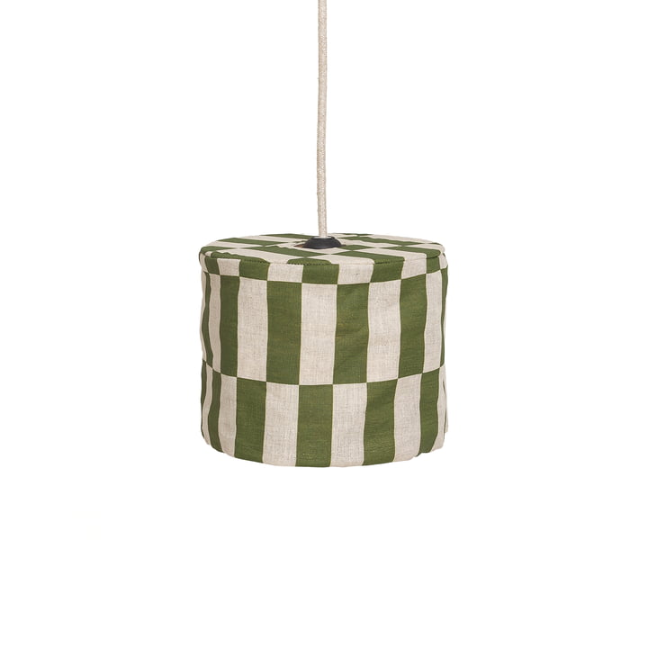 Nobodinoz - Vibes lampshade, Ø 20 cm, linen, green