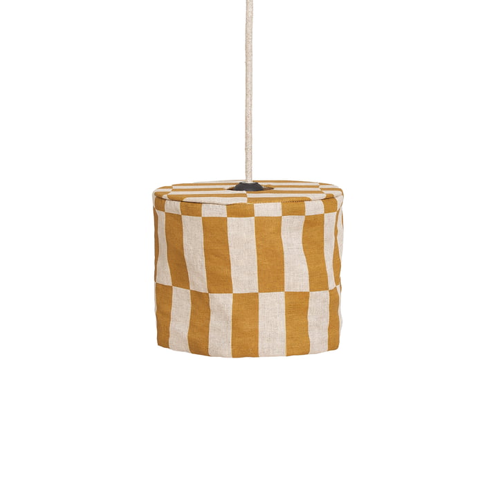 Nobodinoz - Vibes lampshade, Ø 20 cm, linen, mustard