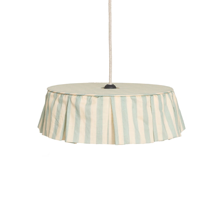 Nobodinoz - Vibes lampshade, Ø 40 cm, cotton, turquoise