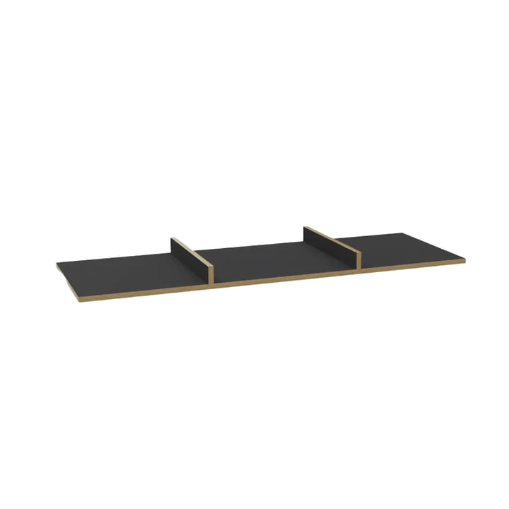 Müller Small Living - Bridge lower shelf, black matt