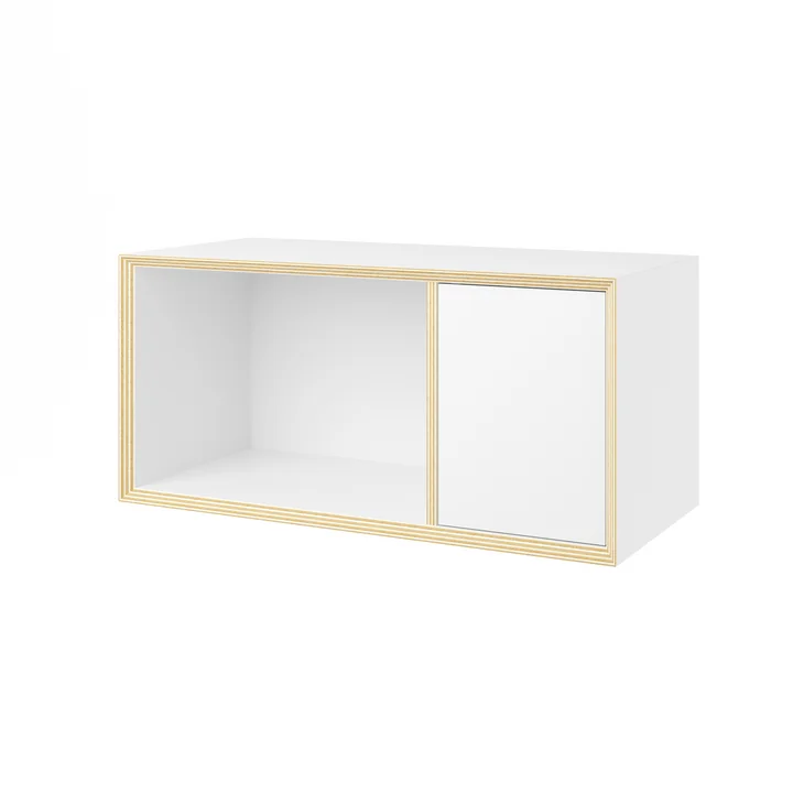 Müller Small Living - Vertiko Sixteen shelf unit, door right, white