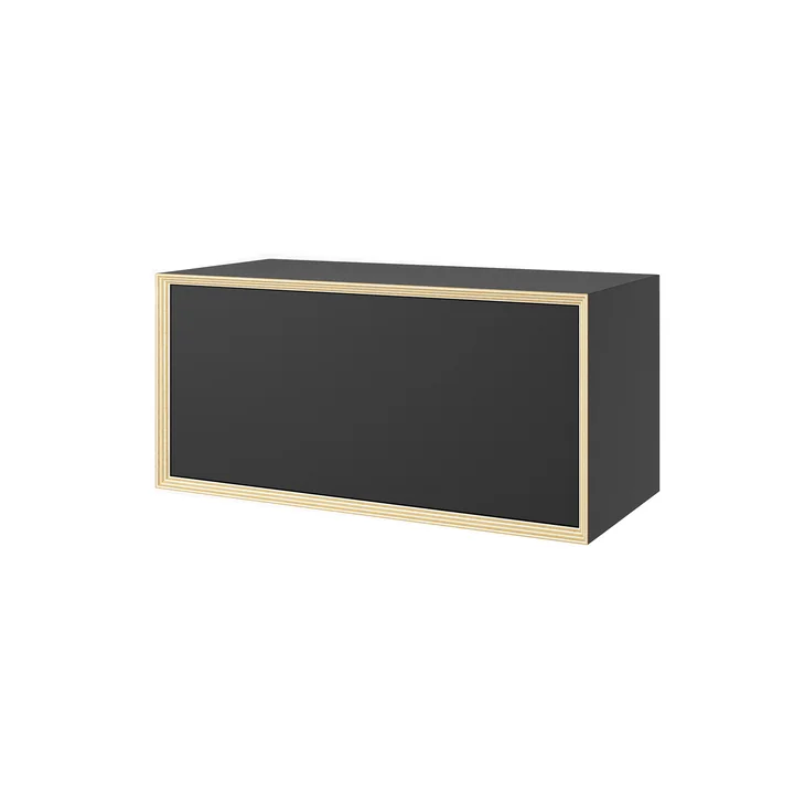 Müller Small Living - Vertiko Thirteen shelf unit with flap, black matt