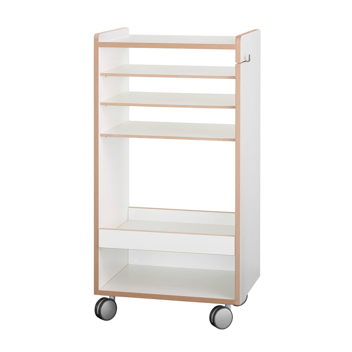 Tojo - Fahrbar Trolley, with triple compartments, white