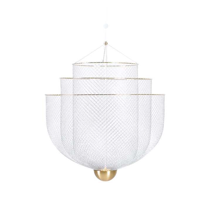 Moooi - Meshmatics LED chandelier Ø 58 cm, steel / brass